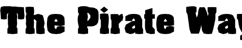 Font : FZ-BASIC-52-MANGLED Custom Text : The Pirate Way Test your own text here Click to download or to view this font on a tshirt that can be custom printed in Bali