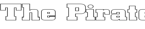 Font : FZ-BASIC-53-HOLLOW-EX Custom Text : The Pirate Way Test your own text here Click to download or to view this font on a tshirt that can be custom printed in Bali
