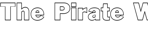 Font : FZ-BASIC-56-HOLLOW Custom Text : The Pirate Way Test your own text here Click to download or to view this font on a tshirt that can be custom printed in Bali