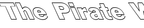 Font : FZ-BASIC-56-HOLLOW-LEFTY Custom Text : The Pirate Way Test your own text here Click to download or to view this font on a tshirt that can be custom printed in Bali
