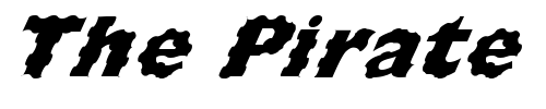Font : FZ-BASIC-57-WAVEY-ITALIC Custom Text : The Pirate Way Test your own text here Click to download or to view this font on a tshirt that can be custom printed in Bali