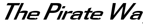 Font : FZ-BASIC-58-ITALIC Custom Text : The Pirate Way Test your own text here Click to download or to view this font on a tshirt that can be custom printed in Bali