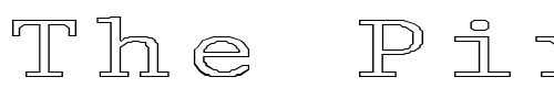 Font : FZ-DIGITAL-1-HOLLOW-EX Custom Text : The Pirate Way Test your own text here Click to download or to view this font on a tshirt that can be custom printed in Bali