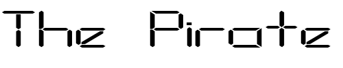 Font : FZ-DIGITAL-10-EX Custom Text : The Pirate Way Test your own text here Click to download or to view this font on a tshirt that can be custom printed in Bali