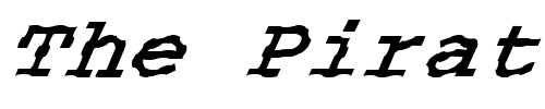 Font : FZ-DIGITAL-3-WAVEY-ITALIC Custom Text : The Pirate Way Test your own text here Click to download or to view this font on a tshirt that can be custom printed in Bali