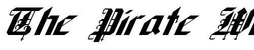 Font : FZ-GOTHIC-1-ITALIC Custom Text : The Pirate Way Test your own text here Click to download or to view this font on a tshirt that can be custom printed in Bali