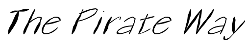 Font : FZ-HAND-1-MANGLED-ITALIC Custom Text : The Pirate Way Test your own text here Click to download or to view this font on a tshirt that can be custom printed in Bali