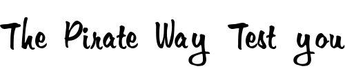 Font : FZ-HAND-10 Custom Text : The Pirate Way Test your own text here Click to download or to view this font on a tshirt that can be custom printed in Bali