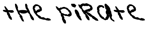 Font : FZ-HAND-11-MANGLED-LEFTY Custom Text : The Pirate Way Test your own text here Click to download or to view this font on a tshirt that can be custom printed in Bali