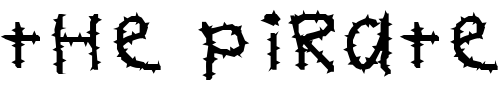 Font : FZ-HAND-11-SPIKED Custom Text : The Pirate Way Test your own text here Click to download or to view this font on a tshirt that can be custom printed in Bali