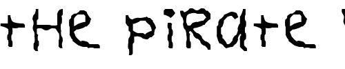 Font : FZ-HAND-11-WAVEY Custom Text : The Pirate Way Test your own text here Click to download or to view this font on a tshirt that can be custom printed in Bali