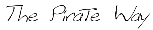 Font : FZ-HAND-12-ITALIC Custom Text : The Pirate Way Test your own text here Click to download or to view this font on a tshirt that can be custom printed in Bali