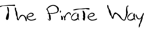 Font : FZ-HAND-12-MANGLED Custom Text : The Pirate Way Test your own text here Click to download or to view this font on a tshirt that can be custom printed in Bali