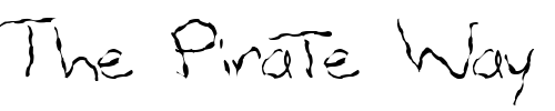 Font : FZ-HAND-12-WAVEY Custom Text : The Pirate Way Test your own text here Click to download or to view this font on a tshirt that can be custom printed in Bali