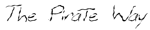 Font : FZ-HAND-12-WAVEY-ITALIC Custom Text : The Pirate Way Test your own text here Click to download or to view this font on a tshirt that can be custom printed in Bali
