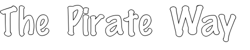 Font : FZ-HAND-14-HOLLOW Custom Text : The Pirate Way Test your own text here Click to download or to view this font on a tshirt that can be custom printed in Bali