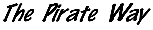 Font : FZ-HAND-14-ITALIC Custom Text : The Pirate Way Test your own text here Click to download or to view this font on a tshirt that can be custom printed in Bali