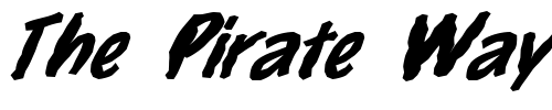 Font : FZ-HAND-14-MANGLED-ITALIC Custom Text : The Pirate Way Test your own text here Click to download or to view this font on a tshirt that can be custom printed in Bali