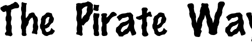 Font : FZ-HAND-14-WAVEY Custom Text : The Pirate Way Test your own text here Click to download or to view this font on a tshirt that can be custom printed in Bali