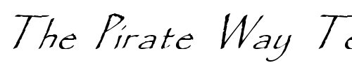 Font : FZ-HAND-16-ITALIC Custom Text : The Pirate Way Test your own text here Click to download or to view this font on a tshirt that can be custom printed in Bali