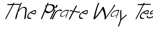 Font : FZ-HAND-22-ITALIC Custom Text : The Pirate Way Test your own text here Click to download or to view this font on a tshirt that can be custom printed in Bali