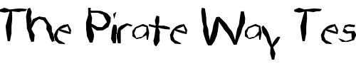 Font : FZ-HAND-22-MANGLED Custom Text : The Pirate Way Test your own text here Click to download or to view this font on a tshirt that can be custom printed in Bali