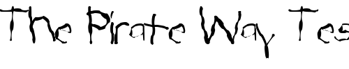 Font : FZ-HAND-22-WAVEY Custom Text : The Pirate Way Test your own text here Click to download or to view this font on a tshirt that can be custom printed in Bali