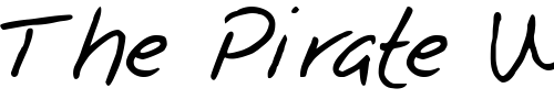 Font : FZ-HAND-25 Custom Text : The Pirate Way Test your own text here Click to download or to view this font on a tshirt that can be custom printed in Bali