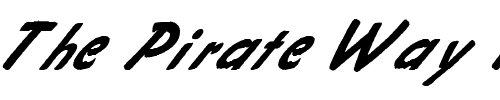 Font : FZ-HAND-4-ITALIC Custom Text : The Pirate Way Test your own text here Click to download or to view this font on a tshirt that can be custom printed in Bali