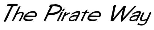 Font : FZ-HAND-7-ITALIC Custom Text : The Pirate Way Test your own text here Click to download or to view this font on a tshirt that can be custom printed in Bali