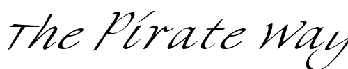 Font : FZ-HAND-8-ITALIC Custom Text : The Pirate Way Test your own text here Click to download or to view this font on a tshirt that can be custom printed in Bali