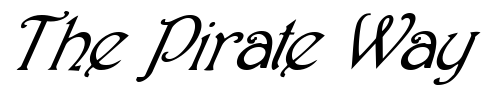 Font : FZ-JAZZY-2-ITALIC Custom Text : The Pirate Way Test your own text here Click to download or to view this font on a tshirt that can be custom printed in Bali