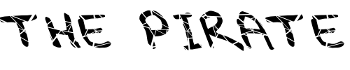 Font : FZ-JAZZY-29-CRACKED-LEFTY Custom Text : The Pirate Way Test your own text here Click to download or to view this font on a tshirt that can be custom printed in Bali