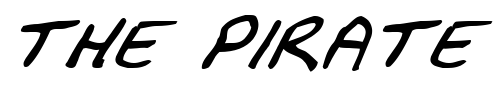Font : FZ-JAZZY-29-ITALIC Custom Text : The Pirate Way Test your own text here Click to download or to view this font on a tshirt that can be custom printed in Bali