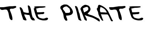 Font : FZ-JAZZY-29-LEFTY Custom Text : The Pirate Way Test your own text here Click to download or to view this font on a tshirt that can be custom printed in Bali