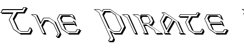 Font : FZ-JAZZY-31-3D-LEFTY Custom Text : The Pirate Way Test your own text here Click to download or to view this font on a tshirt that can be custom printed in Bali