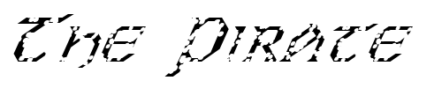 Font : FZ-JAZZY-31-HOLEY-ITALIC Custom Text : The Pirate Way Test your own text here Click to download or to view this font on a tshirt that can be custom printed in Bali