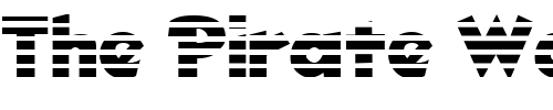 Font : FZ-JAZZY-32-STRIPED Custom Text : The Pirate Way Test your own text here Click to download or to view this font on a tshirt that can be custom printed in Bali