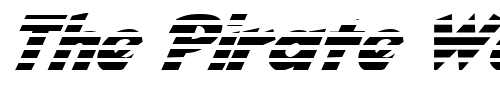 Font : FZ-JAZZY-32-STRIPED-ITALIC Custom Text : The Pirate Way Test your own text here Click to download or to view this font on a tshirt that can be custom printed in Bali