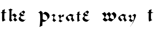 Font : FZ-JAZZY-33 Custom Text : The Pirate Way Test your own text here Click to download or to view this font on a tshirt that can be custom printed in Bali