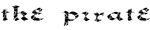 Font : FZ-JAZZY-33-CRACKED-EX Custom Text : The Pirate Way Test your own text here Click to download or to view this font on a tshirt that can be custom printed in Bali