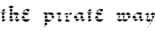 Font : FZ-JAZZY-33-STRIPED Custom Text : The Pirate Way Test your own text here Click to download or to view this font on a tshirt that can be custom printed in Bali