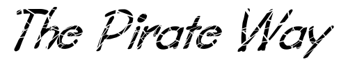 Font : FZ-JAZZY-34-CRACKED-ITALIC Custom Text : The Pirate Way Test your own text here Click to download or to view this font on a tshirt that can be custom printed in Bali