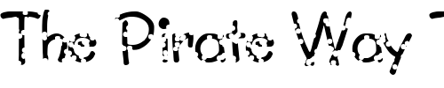 Font : FZ-JAZZY-34-HOLEY Custom Text : The Pirate Way Test your own text here Click to download or to view this font on a tshirt that can be custom printed in Bali