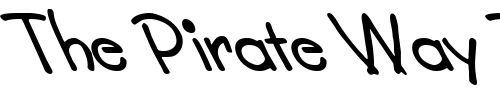 Font : FZ-JAZZY-34-LEFTY Custom Text : The Pirate Way Test your own text here Click to download or to view this font on a tshirt that can be custom printed in Bali