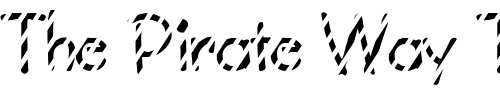 Font : FZ-JAZZY-34-STRIPED Custom Text : The Pirate Way Test your own text here Click to download or to view this font on a tshirt that can be custom printed in Bali