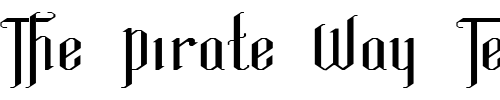 Font : FZ-JAZZY-35-EX Custom Text : The Pirate Way Test your own text here Click to download or to view this font on a tshirt that can be custom printed in Bali