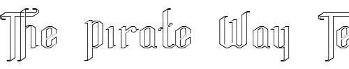 Font : FZ-JAZZY-35-HOLLOW-EX Custom Text : The Pirate Way Test your own text here Click to download or to view this font on a tshirt that can be custom printed in Bali