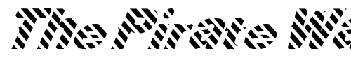 Font : FZ-JAZZY-36-STRIPED-ITALIC Custom Text : The Pirate Way Test your own text here Click to download or to view this font on a tshirt that can be custom printed in Bali