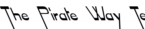 Font : FZ-JAZZY-45-LEFTY Custom Text : The Pirate Way Test your own text here Click to download or to view this font on a tshirt that can be custom printed in Bali